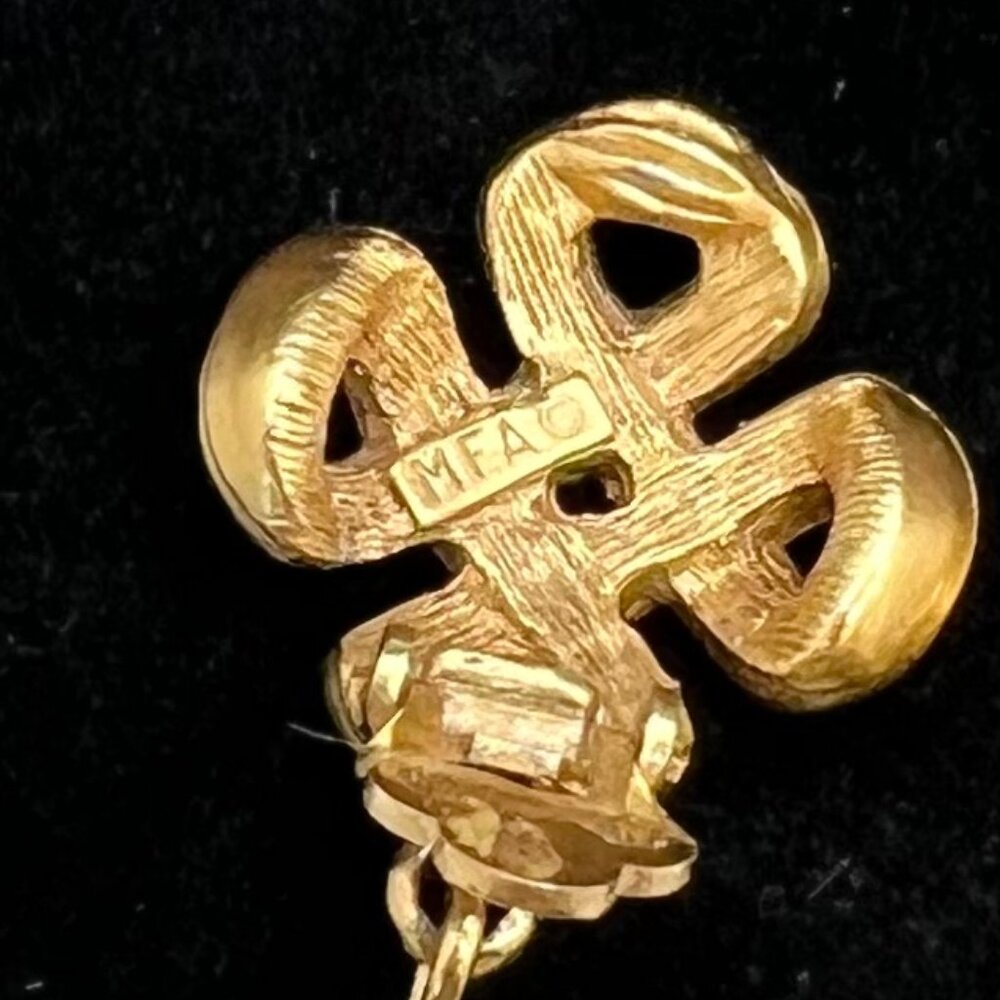 MFA Museum of Fine Arts Chinoiserie Knot Tassel CLIP Earrings FINAL MARKDOWN - Picture 5 of 5